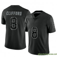 Mens Green Bay Packers Sean Clifford Black Authentic Reflective Gbp212 Jersey GBP451